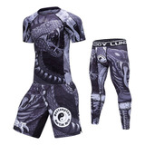 Playera Y Pantalones Cortos Para Hombre, Mma, Boxeo, Muay T