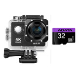 C��mara Deportiva Wi-fi 4k Ultra Hd Sumergible + Micro Sd