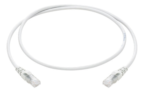 Cable Utp Patchcord Amp 2.40m Cat 5e Blanco Rj45 Redes