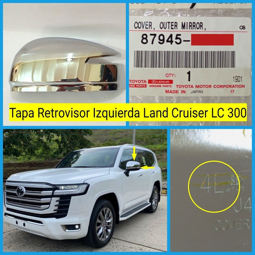 Tapa Retrovisor Izquierda Land Cruiser Lc 300 Original  Foto 3