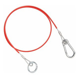 Cable De Freno Con Revestimiento De Pvc, Rojo, 3.3 Ft X 0.11