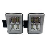 Par Faro Dually 12 Led Fijo Estrobo Aro Gel