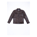 Chaqueta De Cuero Memphis Marrón Fw2024 Ferouch