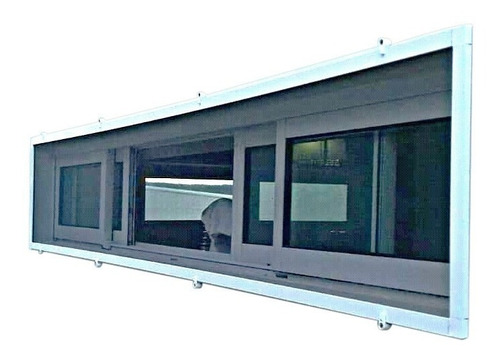 Kit Tela Mosquiteira Removível Alumínio P/janela 100 X 150  