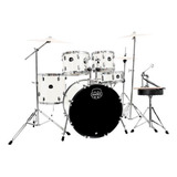 Bateria 2 Estantes Banco Mapex Pdg5245t Fh White Thin Grain