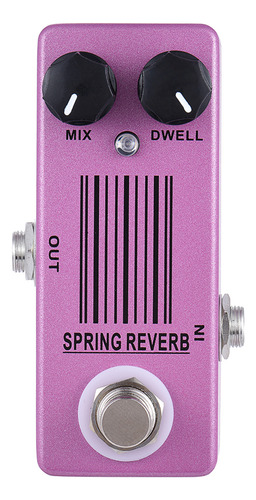 Pedal De Efectos Mini Mp-51 Reverb Bypass De Resorte Único