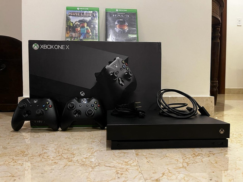 Xbox One X 1tb, 2 Control Original, 2 Juegos (como Nuevo)