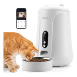 Comedero Automático Para Gatos De 4 Litros Con Cámara Y Visi