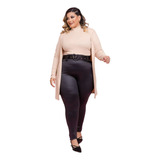 Conjunto Calça , Blusa, Kimono E Cinto Plus Size 44 A 54