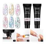 Uñas Luminosas Con Polygel Glitter Rosalind X 15 Ml