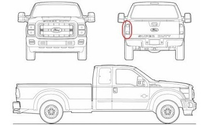 Stop Izquierdo Ford F250 Super Duty Original Foto 3