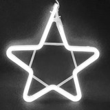 Estrela Led Neon Decoração De Natal 30 Cm