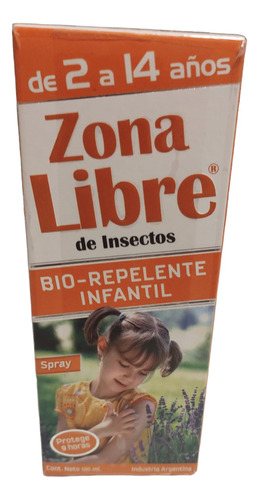 Repelente De Insectos 9 Horas Zona Libre Spray 2 A 14 Años