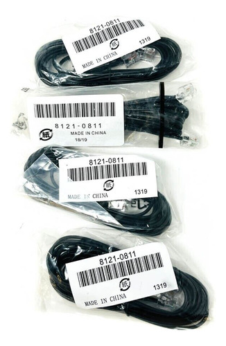 4 Pcs Hp Hewlett Packard 8121-0811 Telephone Cable 2-wir Eeh