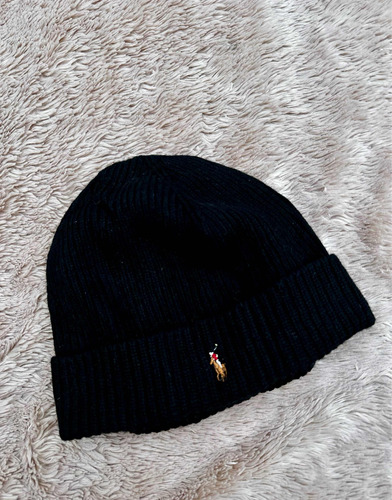 Gorro Bernie Negro De Lana Polo Ralph Lauren Unitalla Unisex