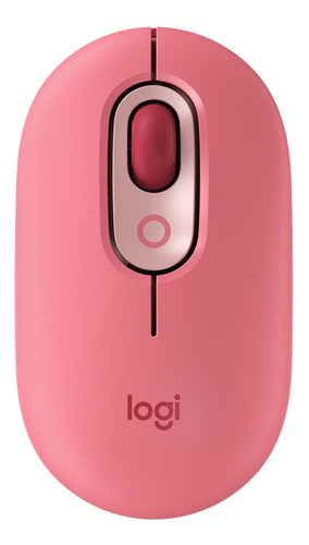 Mouse Logitech Pop Inalámbrico Borgoña Rosa