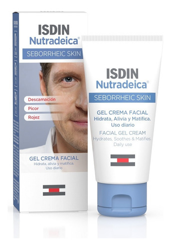 Nutradeica Gel-crema Facial Para Piel Seborreica Isdin X50ml Momento De Aplicación Día/noche Tipo De Piel Seborreica