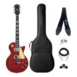 Kit Guitarra Les Paul Strinberg Lps230 Wine Red Completo