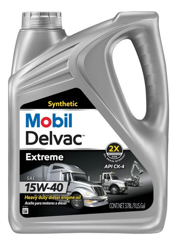 Aceite Motor Diesel Mobil Delvac Extreme Synthetic 15w-40 