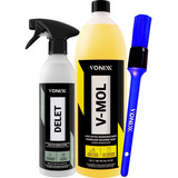 Kit Delet Limpador + Shampoo V-mol Limpeza Pesada Vonixx