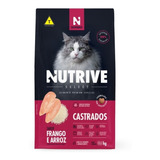 Ração Nutrive Gatos Castrados Sabor Frango E Arroz 2,5kg 