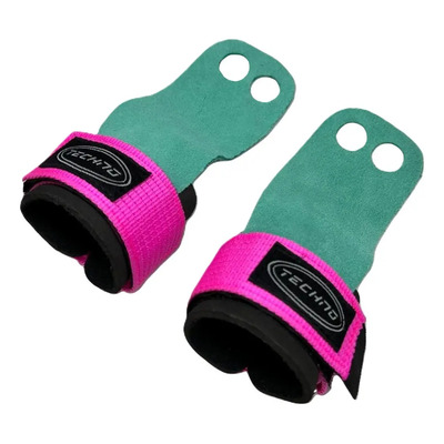 Calleras Con Muñequera Piel Crossfit Niñas Gym Barra Color Rosa Talla M | Meses sin interés