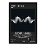 Quadro Decorativo Arctic Monkeys Spotify Fundo Escuro