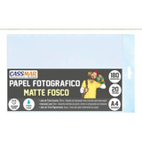 Papel Fotográfico Matte Fosco A4 180g Cassmar 20 Fls