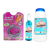 Kit P/ Gato Collar Anti Pulgas + Colonia + Shampoo Seco 