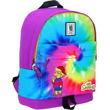 Mochila Chenson 1818 Original Backpack Portalaptop Los Simpsons Lisa Joplin Colores Tie Dye Juvenil Escuela Oficina Universidad Preparatoria