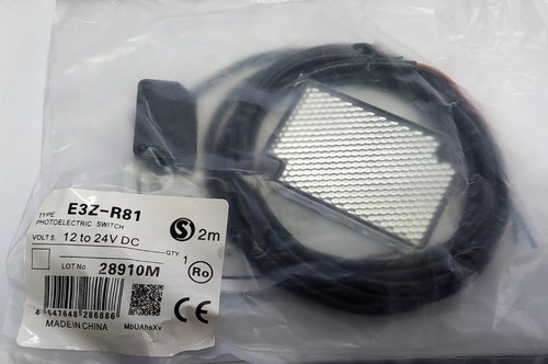 Sensor Fotoeléctrico E3z-r81 2m Cable, 4m De Distancia Max.