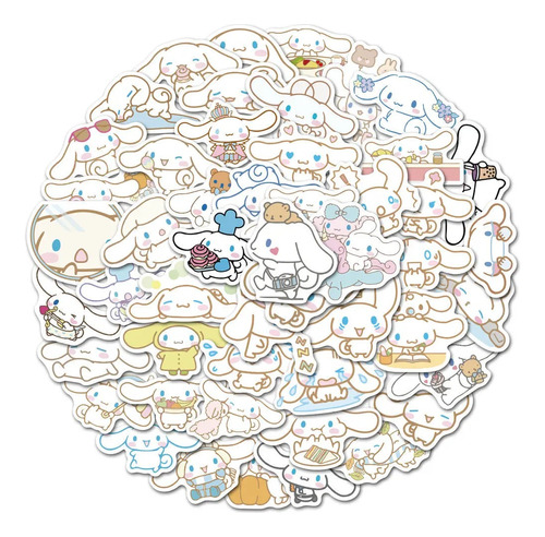 Set 50 Stickers Sanrio - Cinnamoroll Pegatina Calcomanias