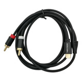 Cable De Audio Tipo C A Doble Rca 50cm