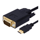 Cable Hdmi A Vga Chapado En Oro 1080p Hdmi Macho A Vga Mach