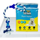 Kit P/ Cães Tapete Higiênico 30un E Corda Puxador Savana Pet