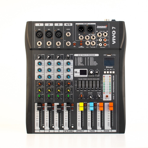 Consola Mixer Lexsen Vivo 7 Usb Bluetooth