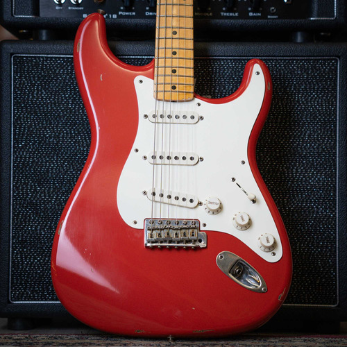 Fender Custom Shop Strato Fiesta Red '56 Soft Relic Guitarra
