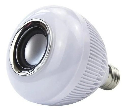 Lampada Led Com Som Bluetooth E Controle De Luz Colorida 12w
