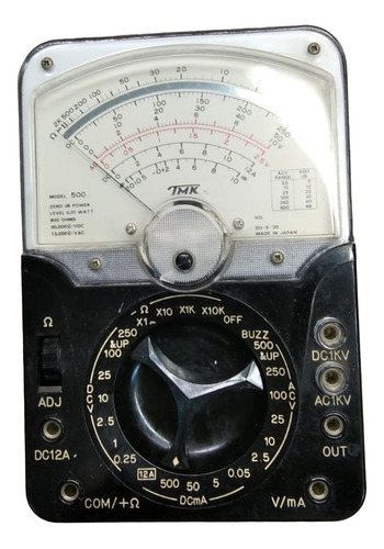 Tmk 500,  Multimetro Analogico Funcionando Antiguo