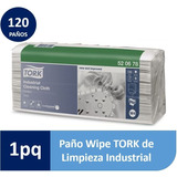 Paño De Limpieza Industrial Wipe Tork 1 Paquete De 120 Paños