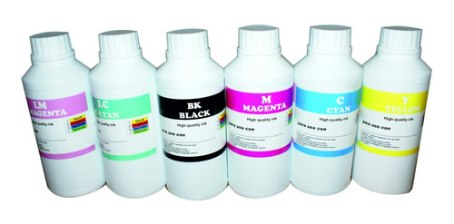 Tinta Tipo Vivera Para Hp 6 Botellas  De  500 Mlts C/u