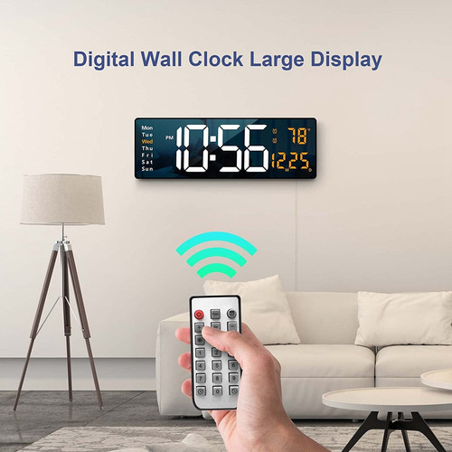 Reloj De Pared Digital Con Pantalla , Relojes De Pared