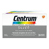 Centrum Silver +50 Años Multivitamínico Multimineral 30comp