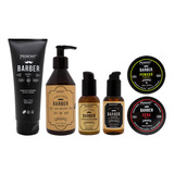Primont Barber Kit Lujo Barbería Pelo Barba Shampoo + Extras