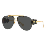 Óculos De Sol Versace Ve2250100287 Gold
