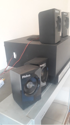Home Theater 3 D, Philco, Leitor Blue Ray, 650w Rms