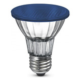 Lâmpada Led Par 20 7w Ip65 Azul G-light 2 Anos