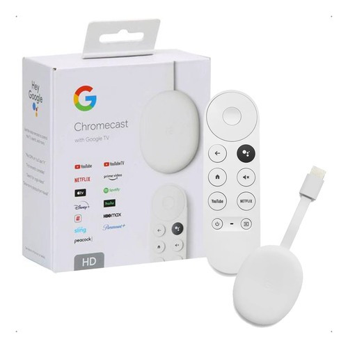 Google Chromecast With Tv 4 Hd Media Streaming Voz 8gb 2gb