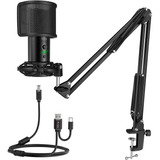 Fifine Condenser Microphone, With Arm, For Podcasts