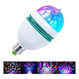 Ampolleta Rgb Led Estilo Bola Giratoria E27 Para Fiestas